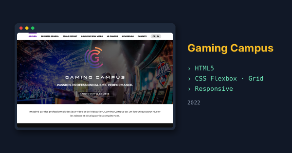 Gaming Campus — layout exercise