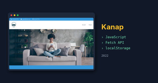 Kanap — an e-commerce site in JavaScript