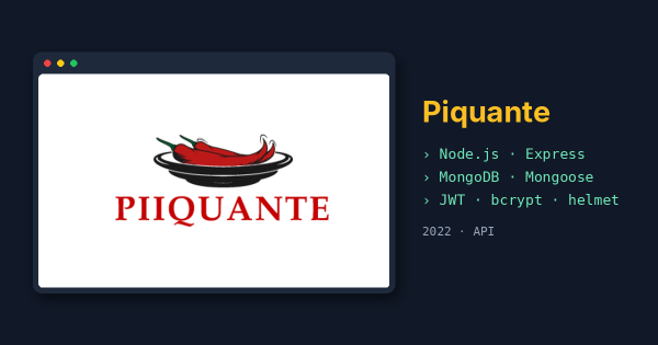 Piquante — a secure API